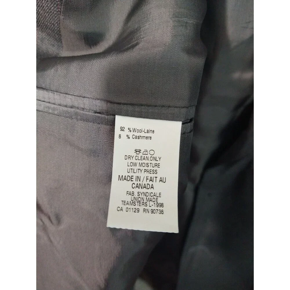 Ralph Lauren Blazer Men 42R Gray Pinstripe Wool Cashmere Blend Sport Coat Jacket